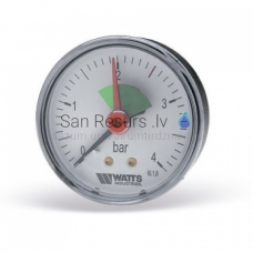 WATTS horizontal axial manometer Dn50 0-4 bar ¼”
