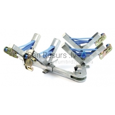 Straight clamp 125-500mm 2-pipes