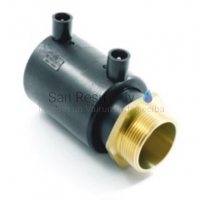 PE/латунь электросварная муфта с переходом (Male) DN  25-¾' Fox Fittings