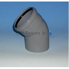 Канализационный угол DN 50 45GR