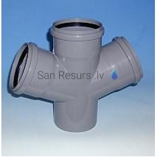 Канализационный крест DN 50/50/50 67GR