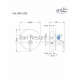 CALITRI CAL-BPD.220C zemapmetuma jaucējkrāns dušai ar slēdzi