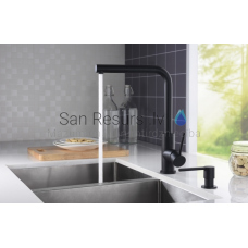Kitchen faucet BERGEN-INOX / BLACK MAT