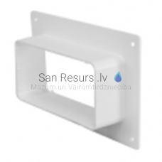 EUROPLAST flange with flat connection, plastic 110x55mm