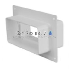 EUROPLAST flange with flat connection, plastic 110x55mm