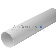 EUROPLAST round channel plastic, Ø100mm, 0.5m A100-0.5
