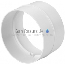 EUROPLAST round channel connection plastic, Ø100mm AS100