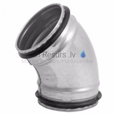 EUROPLAST līkums metāla, 15*- Ø100mm ar gumijām BFS15-100
