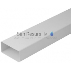 EUROPLAST flat plastic channel, 110x55mm, 0.5m K-0.5