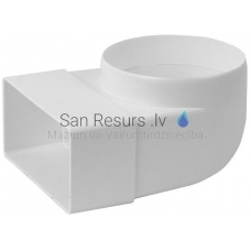 EUROPLAST plastic bend diameter, 110x55mm, Ø100mm KLD