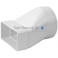 EUROPLAST plastic adapter, 220x55mm, Ø125mm KSD25-125