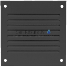 EUROPLAST metal ventilation grille, 100x100mm, black MR1010M