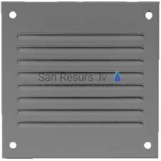 EUROPLAST metal ventilation grille, 100x100mm, gray MR1010P