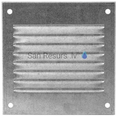 EUROPLAST metal ventilation grille, 100x100mm, galvanized MR1010Zn