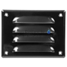 EUROPLAST metal ventilation grille, 140x105mm, black MR14105M