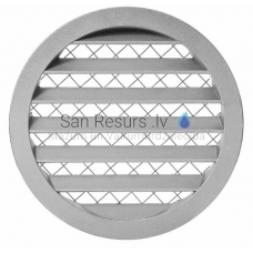 EUROPLAST aluminum alloy ventilation grille, Ø125mm, gray MRA125P