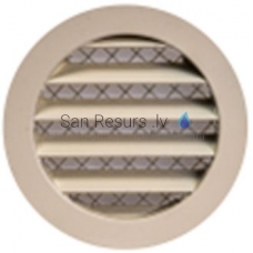 EUROPLAST aluminum alloy ventilation grille, Ø125mm, beige MRA125Y