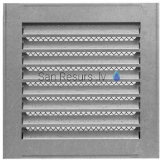 EUROPLAST metal ventilation grille INDUSTRIAL, 200x200mm, galvanized MRF2020Zn