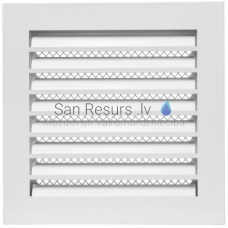 EUROPLAST metal ventilation grille INDUSTRIAL, 300x300mm, white MRF3030