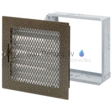 EUROPLAST fireplace grate, 150x150mm, adjustable, cooper MRK1515RA