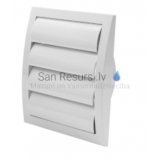 EUROPLAST ventilation grille plastic, 190x190mm, Ø125mm, with blinds ND12Z