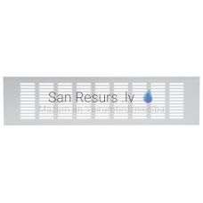 EUROPLAST aluminum grille, 100x400mm, white RA1040