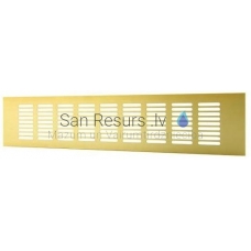 EUROPLAST aluminum grille, 120x500mm, gold RA1250G
