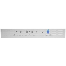 EUROPLAST aluminum grille, 80x500mm, silver RA850S