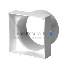 EUROPLAST transition plastic, 100x100mm, Ø100mm VA91