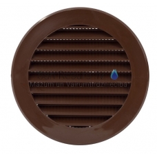 EUROPLAST ventilation grille plastic, Ø100mm, brown VR100B