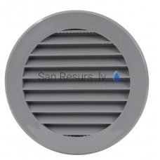 EUROPLAST ventilation grille plastic, Ø100mm, gray VR100P