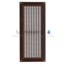 EUROPLAST ventilation grille plastic, 130x300mm, brown VR1330B
