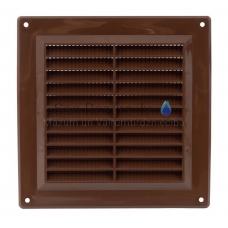 EUROPLAST ventilation grille plastic, 150x150mm, brown VR1515B