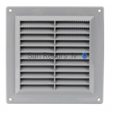 EUROPLAST ventilation grille plastic, 150x150mm, gray VR1515P