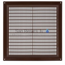 EUROPLAST ventilation grille plastic, 250x250mm, brown VR2525B