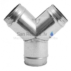 EUROPLAST Y - образный тройник 45° 100/100/100mm-45* без уплотнителя YV101010