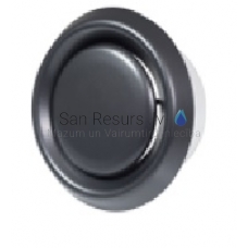EUROPLAST plastic diffusers, Ø100mm, black