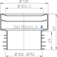 straight pushfit pan connector DN110