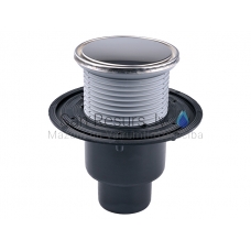 Floor drain DN50 / 75/110 vertical with siphon Primus, round grate