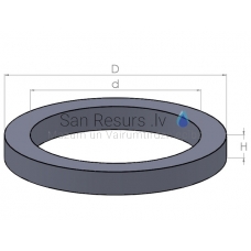 Concrete ring for well KO 10 910 x 700 x 100mm 