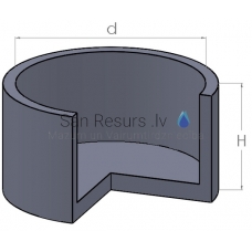 Concrete ring for well KCD 15-10 st 1500 x  1000mm
