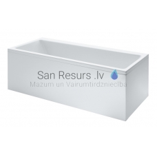 Bath Pro, 1600x700 mm, with panel, left side, white acrylic