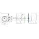 Умывальник Alessi One, 530x530x900 mm,  белый LCC