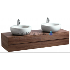 Тумба под умывальник Alessi One, 1600x500 мм, h = 332 мм, 4A, noce canaletto