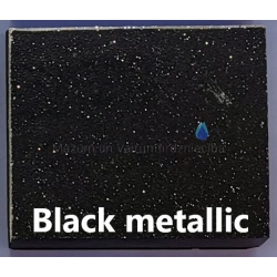 PLATINUM stone mass sinks BLACK METALLIC