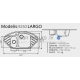 PLATINUM Мойка гранитная LARGO 9250 белый 