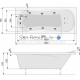 POOLSPA прямоугольная акриловая ванна MUZA 160x70 с рамкой