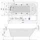POOLSPA прямоугольная акриловая ванна MUZA 160x75 с рамкой