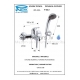 REMER Serie35 EXPOSED SINGLE-LEVER BATH MIXER, F02 2 CR