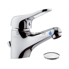 REMER Kiss SINGLE-LEVER BASIN MIXER with pop-up waste, K10 CR